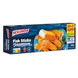 PESCANOVA | Fish Sticks Φιλέτο Μπακαλιάρου 300gr + 150g Δώρο