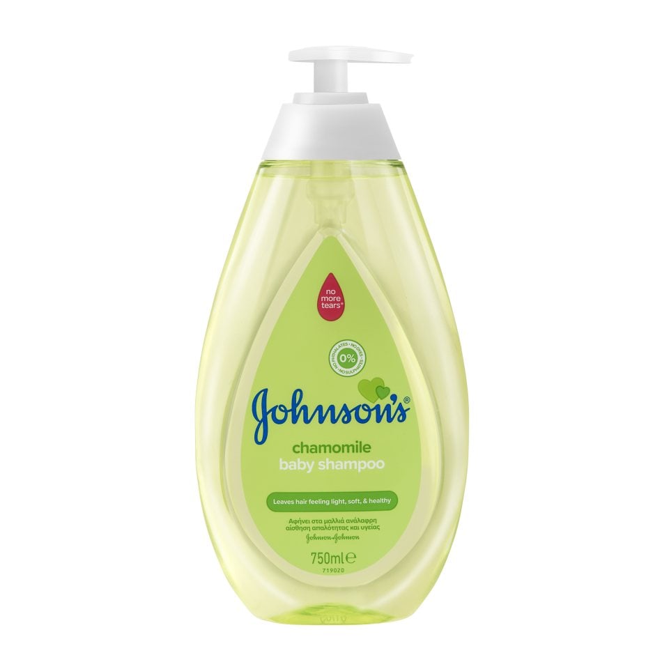 JOHNSON BABY Σαμπουάν Βρεφικό Χαμομήλι Αντλία 750ml