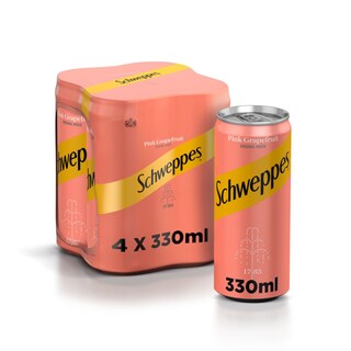 SCHWEPPES | SCHWEPPES PINK GR FRUIT CAN  4Χ330ML