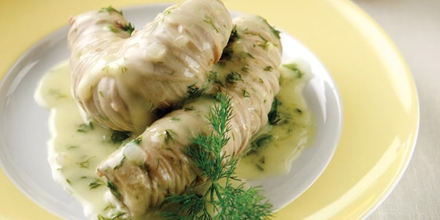 Γαρδουμπάκια αβγολέμονο