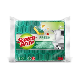 SCOTCH BRITE | Σφουγγάρι Κουζίνας Fresh Πολύ Δυνατό 2 Τεμάχια