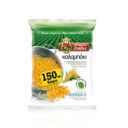 ΜΠΑΡΜΠΑ ΣΤΑΘΗΣ | Καλαμπόκι Κατεψυγμένο 600g + 150g Δώρο