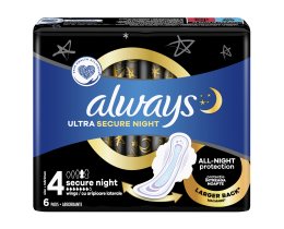 ALWAYS | Σερβιέτες Ultra Secure Night 6 Τεμάχια