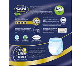 SANI | Incontinence Underwear Sensitive Premium Pants Large 12 Pieces