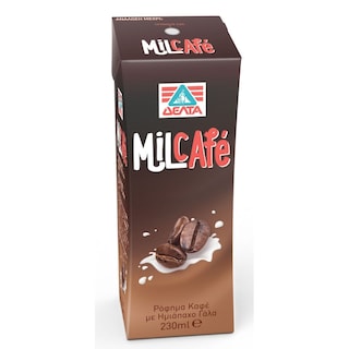 MILCAFE | ΡΟΦΗΜΑ ΚΑΦΕ ΜΕ ΗΜΙΑΠΑΧΟ ΓΑΛΑ 230 ML