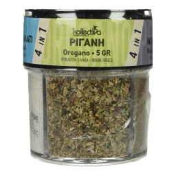 KOLLECTIVA | Αλατιέρα 4 Θέσεων με Αλάτι Πιπέρι Ρίγανη Θυμάρι 70g