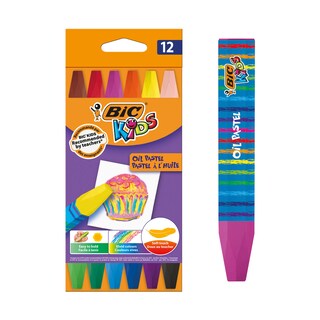 BIC | Λαδομπογιές Kids Oil Pastels 12 Τεμάχια