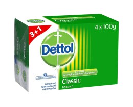 DETTOL | Σαπούνι Κλασικό Αντιβακτηριδιακό 4 Τεμάχια 3+1 Δώρο
