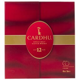 CARDHU | Ουίσκι Σκωτίας 12 Ετών 700ml + Ποτήρια Δώρο