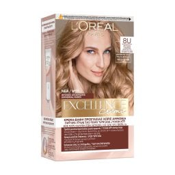 EXCELLENCE | Βαφή Μαλλιών Νο8U Φυσικό Ξανθό Ανοιχτό 1 Τεμάχιο