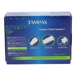 TAMPAX | Ταμπόν Compak Super Με Απλικατέρ 12 Τεμάχια