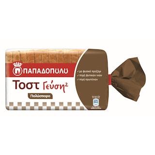 ΠΑΠΑΔΟΠΟΥΛΟΥ | Ψωμί Τοστ Γεύση2 Πολύσπορο 380g