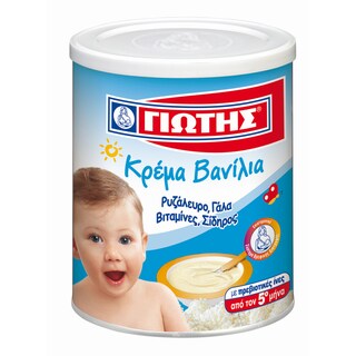 ΓΙΩΤΗΣ | Βρεφική Κρέμα Βανίλια 300g Έκπτωση 0.30Ε