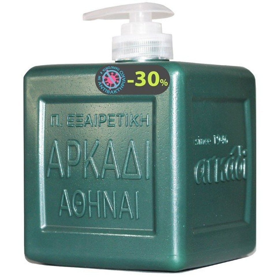 Υγρό Πράσινο Σαπούνι Χεριών Αντιβακτηριδιακό Αντλία 500ml Έκπτωση 30%