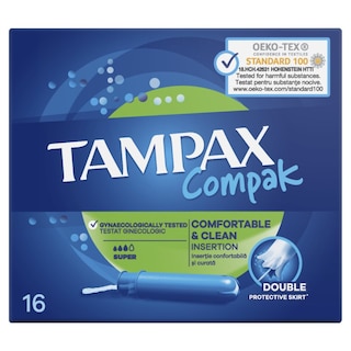 TAMPAX | Ταμπόν Compak Super 16 Τεμάχια