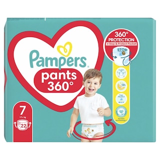 PAMPERS | Πάνες Βρακάκι Μωρού Pants Νο7 22 Τεμάχια