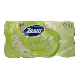ZEWA | ΧΑΡΤΙ ΥΓΕΙΑΣ DELUX CAMOMILE 3 ΦΥΛΛΑ 8 ΤΕΜ