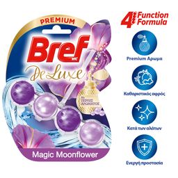 BREF | POWER ACTIVE | Μπλοκ Τουαλέτας WC Purple Moonflower 50g