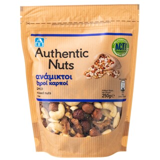 ΑΒ | Ανάμικτοι Ξηροί Καρποί Ωμοί 250gr