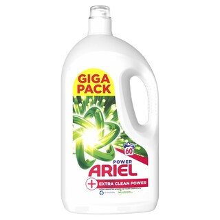 ARIEL | Υγρό Πλυντηρίου Ρούχων Extra Clean Power 60 Μεζούρες