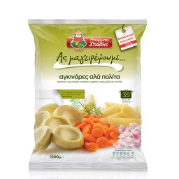 ΜΠΑΡΜΠΑ ΣΤΑΘΗΣ | Αγκινάρες Αλά Πολίτα Κατεψυγμένο Έτοιμο Φαγητό 1,2kg