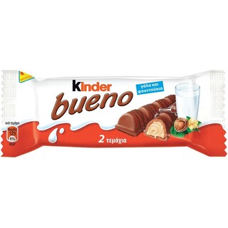 KINDER | Γκοφρέτα Bueno Σοκολάτα Φουντούκι 43g