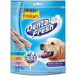 FRISKIES | DENTAL FRESH | ΣΚΥΛΟΤΡΟΦΗ ΓΙΑ ΜΕΣΑΙΟΥΣ ΚΑΙ ΜΕΓΑΛΟΣΩΜΟΥΣ ΣΚΥΛΟΥΣ 180 GR