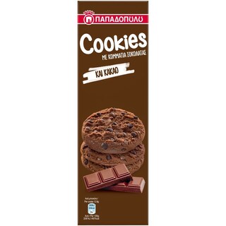 ΠΑΠΑΔΟΠΟΥΛΟΥ | CLASSIC COOKIES | Μπισκότα Κακάο Σοκολάτα 180g