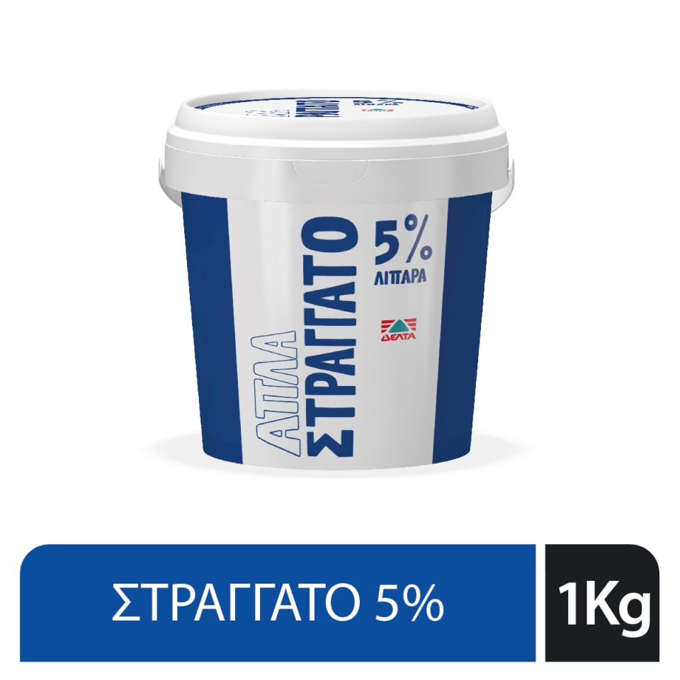 ΔΕΛΤΑ Γιαούρτι Απλά Στραγγάτο 5% 1kg