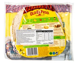 OLD EL PASO | Πίτες Tortillas Μαλακές Χωρίς Γλουτένη 216g
