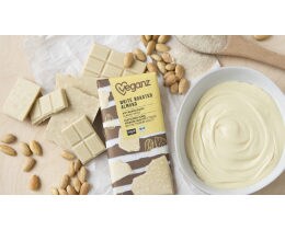 VEGANZ | Λευκή Σοκολάτα Bio Καβουρδισμένα Αμύγδαλα 80g