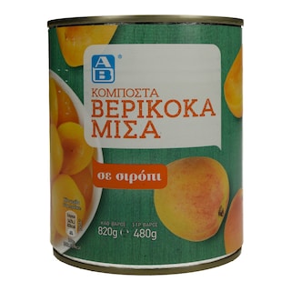 ΑΒ | Κομπόστα Βερίκοκα Μισά 820g