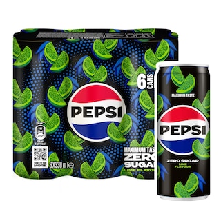 PEPSI | Αναψυκτικό Cola Lime Zero 6x330ml