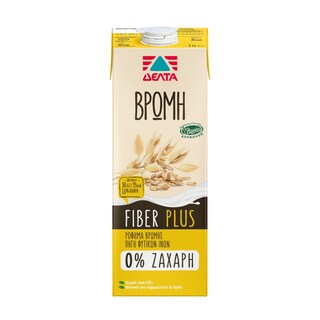 ΔΕΛΤΑ | Ρόφημα Βρώμης Fiber Plus 0% Ζάχαρη 1lt