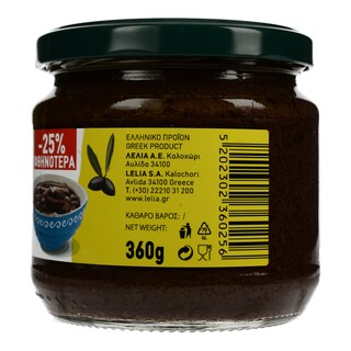 ΛΕΛΙΑ | Πάστα Ελιάς Καλαμών 360gr (25% Φθην.)