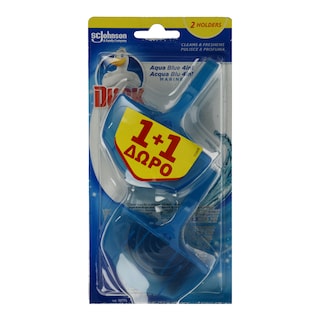 DUCK | Block Λεκάνης WC Aqua Blue 4in1 40g 1+1 Δώρο