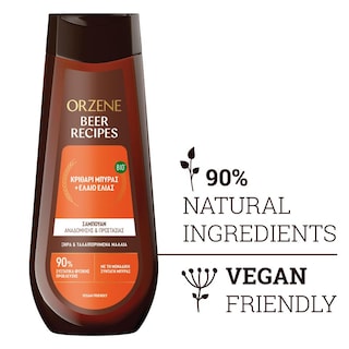 ORZENE | Shampoo Beer Recipes Bio Dry & Damaged Hair 400ml