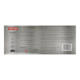 NEOFLAM | Σωτέζα Ανοξείδωτη Inox Γυάλινο Καπάκι 28cm 1 Τεμάχιο