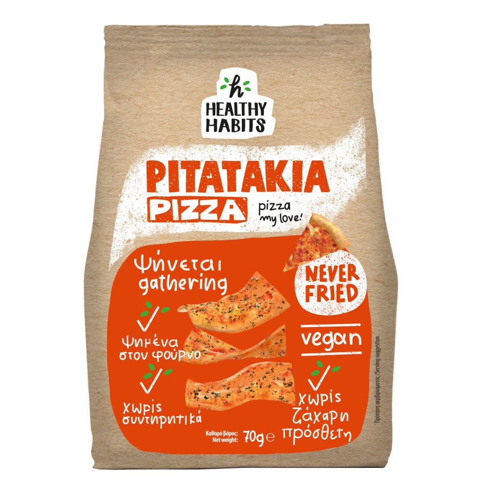 HEALTHY HABITS Snack Πιτατάκια Φουρνιστά Pizza 70gr