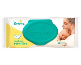 PAMPERS | NEW BABY SENSITIVE | ΜΩΡΟΜΑΝΤΗΛΑ NEW BABY SENSITIVE ANTΑΛΛΑΚΤΙKO 50 ΤΕΜ
