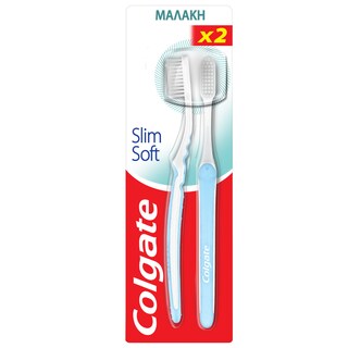 COLGATE | Οδοντόβουρτσα Slim Soft Ultra Compact 2 Τεμάχια 1+1 Δώρο
