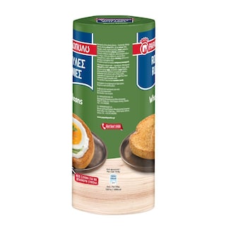 ΠΑΠΑΔΟΠΟΥΛΟΥ | Φρυγανιές Στρογγυλές Ολικής Άλεσης 140g