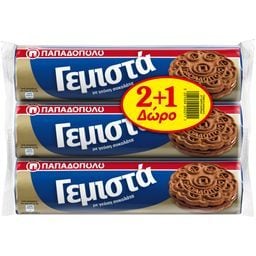 ΠΑΠΑΔΟΠΟΥΛΟΥ | Μπισκότα Γεμιστά Σοκολάτα 200g 2+1 Δώρο