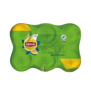 LIPTON | Ice Tea Green Λεμόνι Χωρίς Ζάχαρη 6x330ml