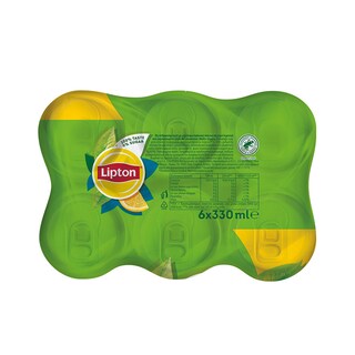 LIPTON | Ice Tea Green Λεμόνι Χωρίς Ζάχαρη 6x330ml