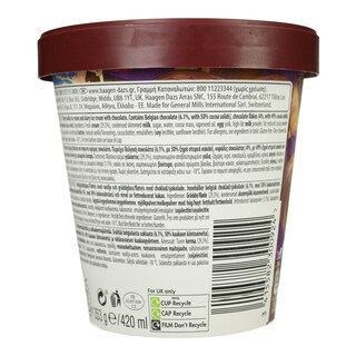 HAAGEN DAZS | HDZS DUO BELGIAN CH&VAN 420ML 353G