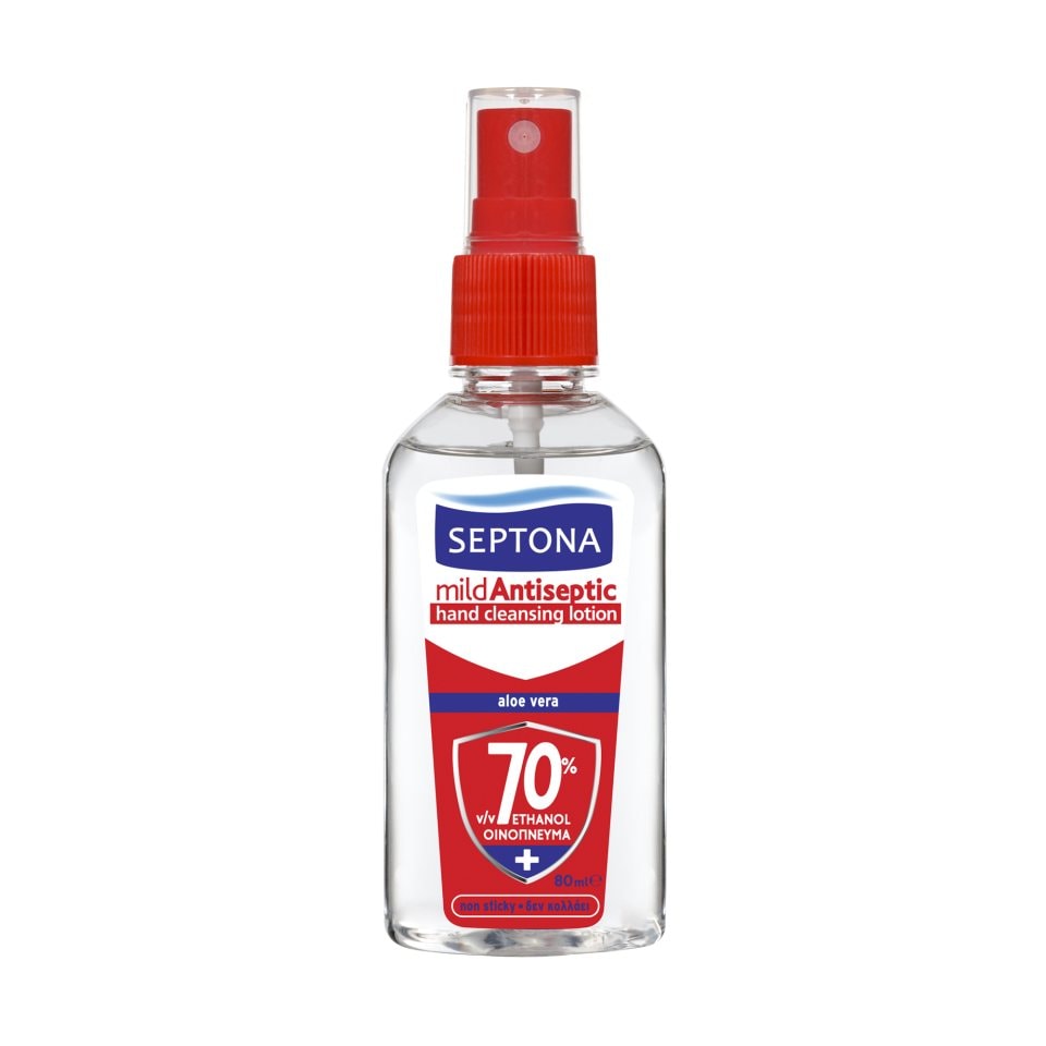 SEPTONA Αντισηπτική Λοσιόν 70% Αλόη 80ml