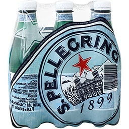 SAN PELLEGRINO | Ανθρακούχο Νερό Φυσικό Μεταλλικό 6 X 500ml