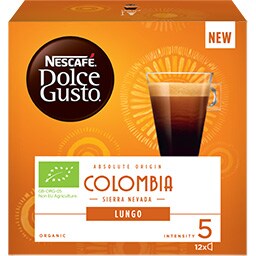 NESCAFE | DOLCE GUSTO | ΚΑΦΕΣ ΚΑΒΟΥΡΔΙΣΜΕΝΟΣ ΒΙΟΛΟΓΙΚΟΣ LUNGO COLOMBIA 84 GR