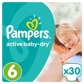 PAMPERS | ACTIVE BABY DRY | ΠΑΝΕΣ ACTIVE BABY DRY ΠΑΝΕΣ ΝΟΥΜΕΡΟ 6 (15+ΚG) 30 ΤΕΜ